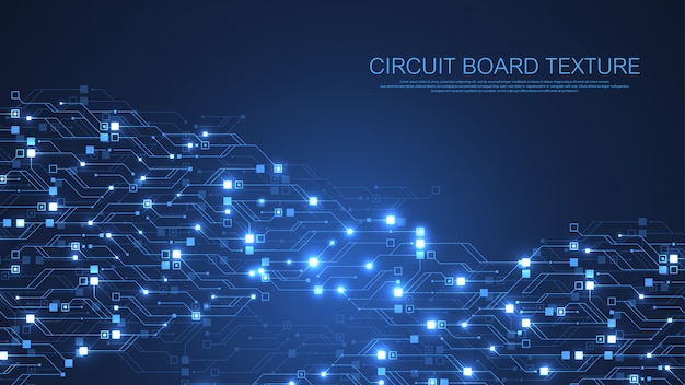 technology abstract circuit board background. high-tech futuristic circuit board  . digital data. engineering electronic motherboard. minimal array big data