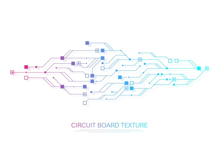 Technology abstract circuit board Engineering electronic motherboard concept.