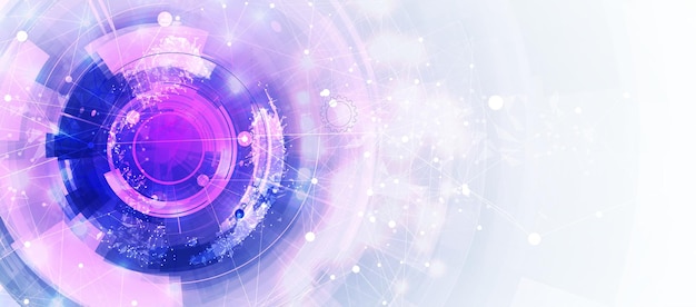 technology data background idea of global business solution