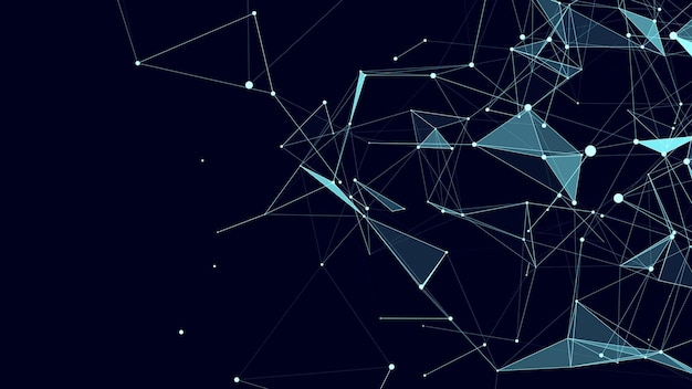 Technology network connection artificial intelligence Abstract vector design Futuristic grid