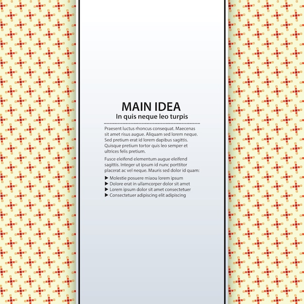 Tekstbakgrunn med fargerikt mønster. Nyttig for presentasjoner, reklame og webdesign.