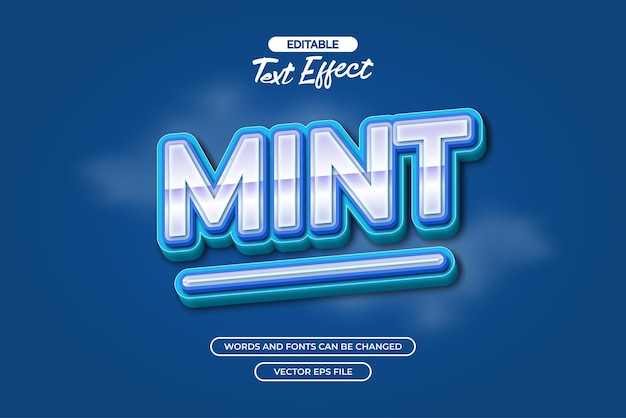 Teksteffekt med mint