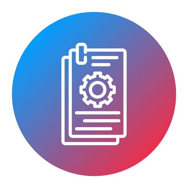 test log icon vector image can be used for software testing