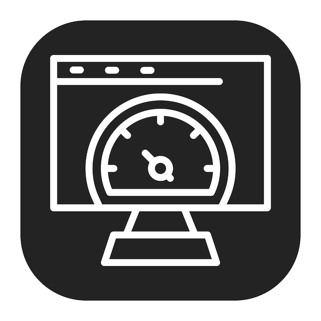 test run icon vector image can be used for software testing
