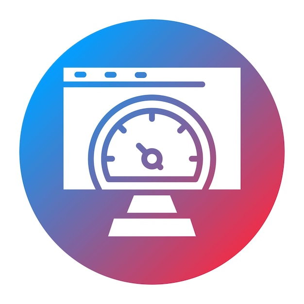 test run icon vector image can be used for software testing
