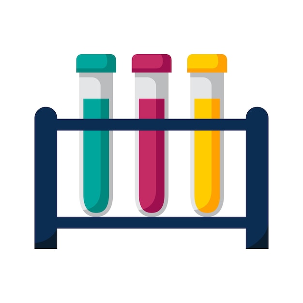 Test Tubes icon design illustration Vector design