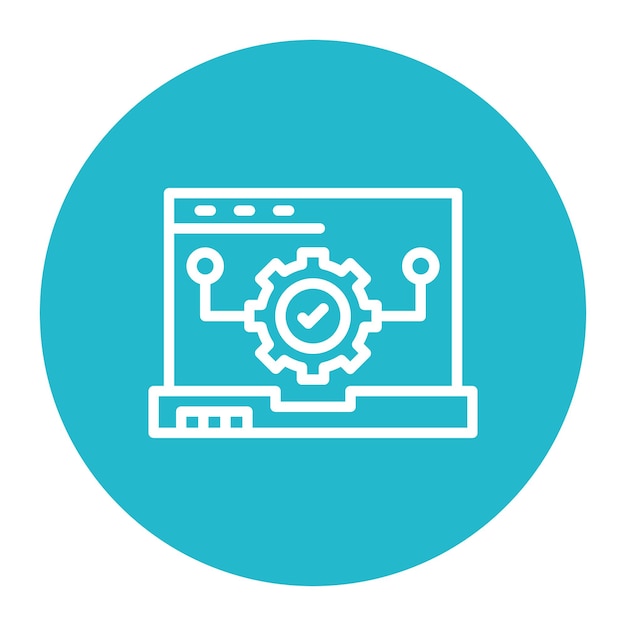 Test Verification icon vector image Can be used for Software Testing