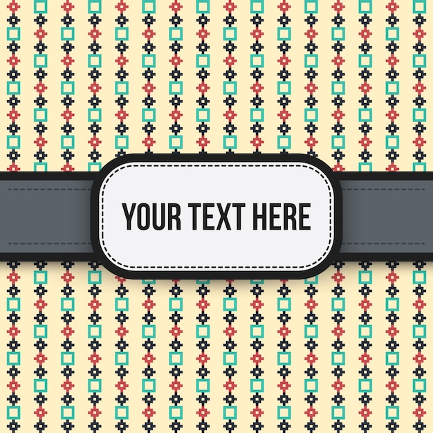 Text background with colorful pattern. Useful for presentations, advertising and scrapbooking.