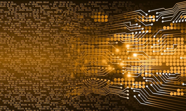 text cyber circuit future technology concept background