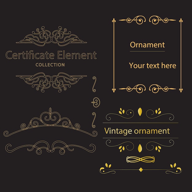 text dividers doodle set wedding decorative elements ornament borders lines hand drawn vector i