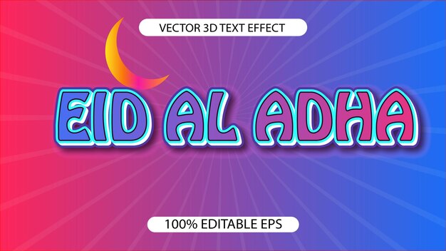 Text Effect 3D style vector design fully editable