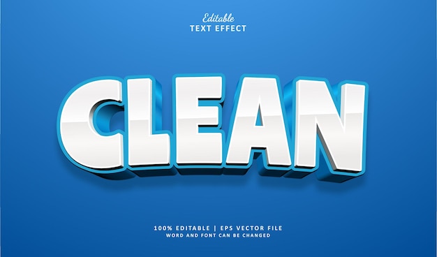 Text Effect Clean Editable Text Effect 3d Style