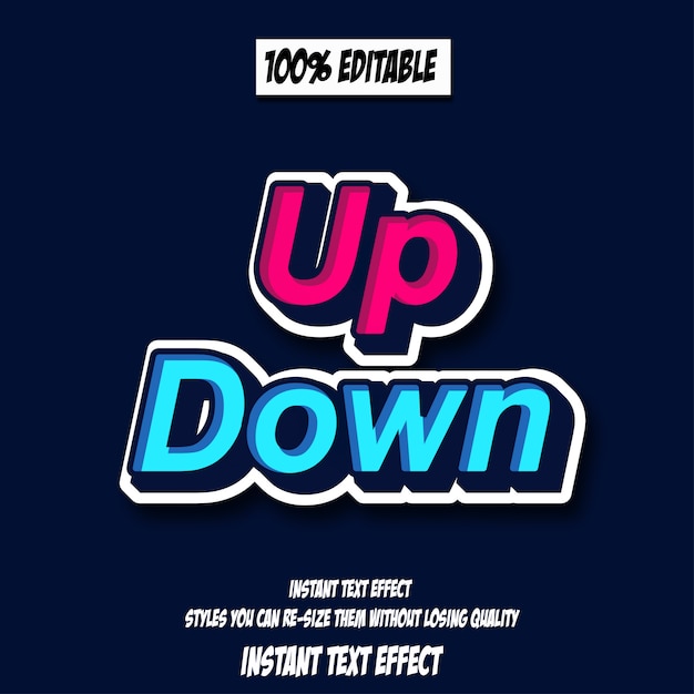 text effect for cool futuristic effect, editable text