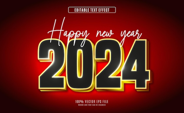 Text Effect New Year Fully Editable
