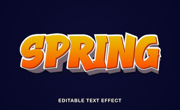 Text Effect Spring Fully Editable