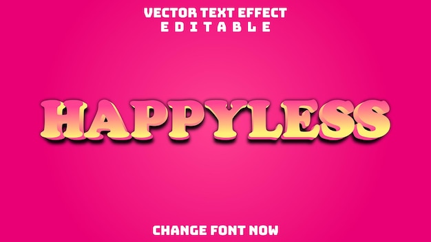 text effect vector editable eps file