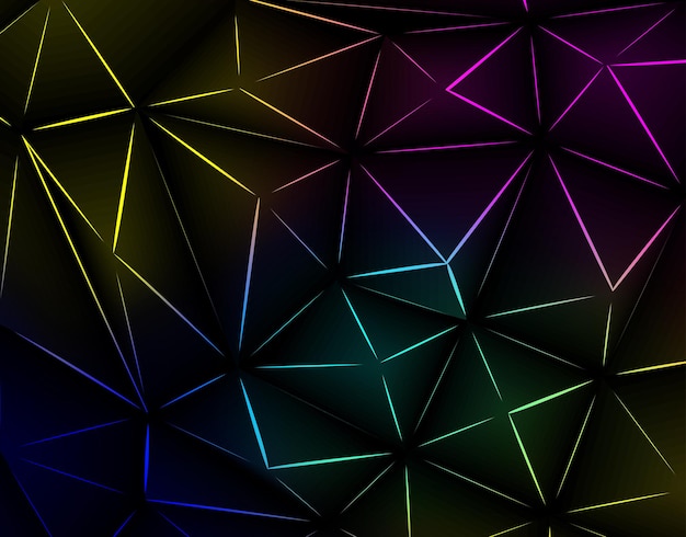 the abstract triangle background has a slightly different gradation black color
