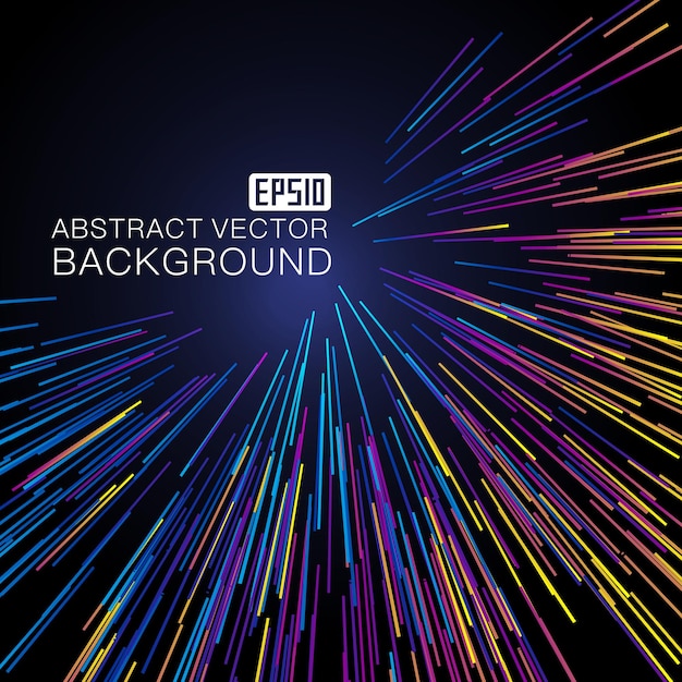 the color lines compose the light beam background the abstract vector background