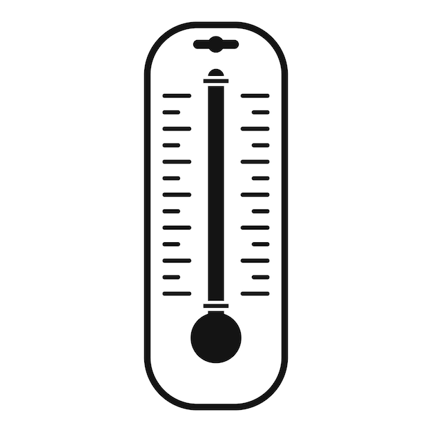Thermometer icon Simple illustration of thermometer vector icon for web