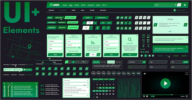 these graphic components provide a comprehensive approach to the development of interfaces