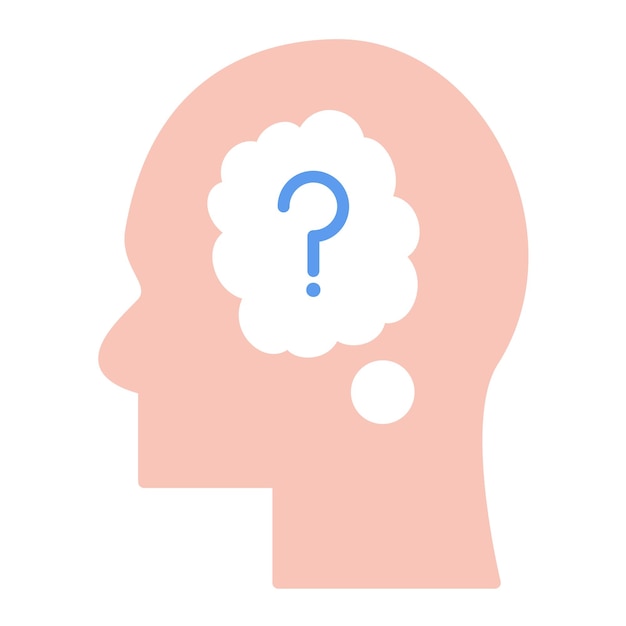 Thinking Flat Illustration