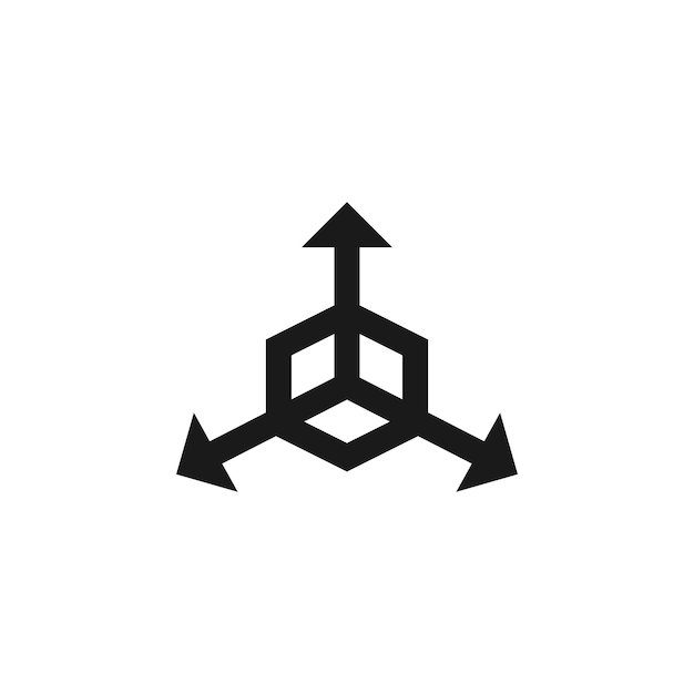 Three dimensional icon Mathematics symbol modern simple vector icon