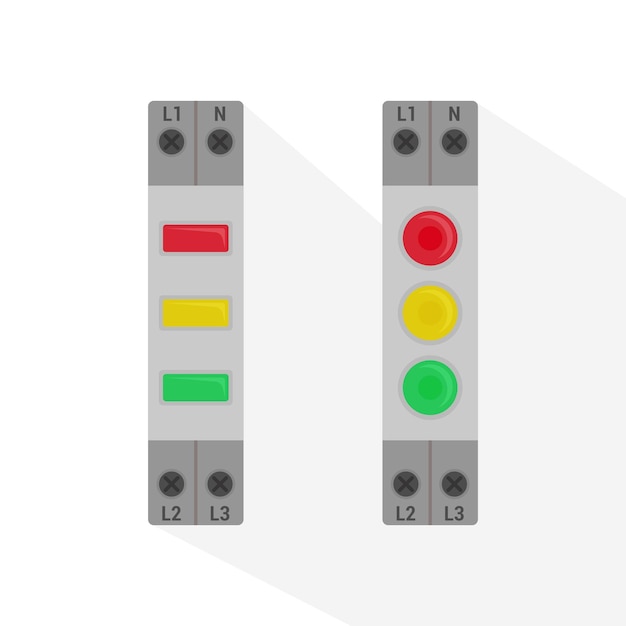 three phase indicator for din rail mounting