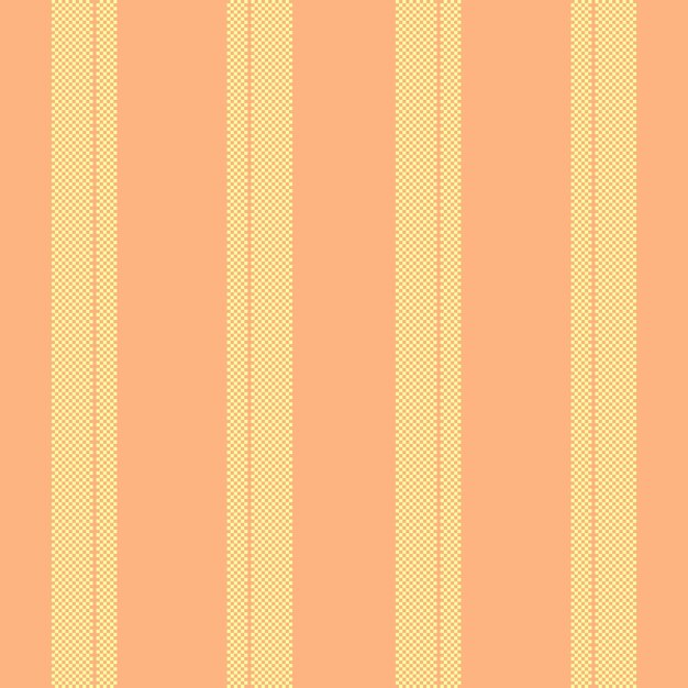 throw vector stripe textile femininity fabric vertical lines over background seamless texture pattern in orange and yellow colors