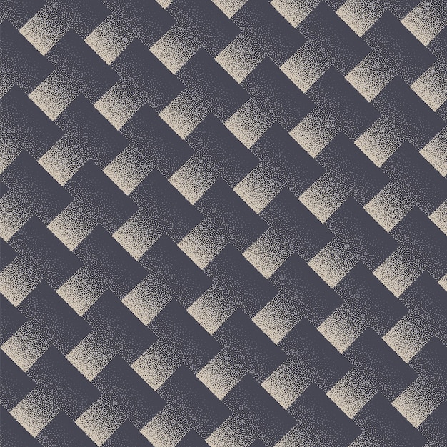 tilted tiles dot work geometric seamless pattern vector abstract background