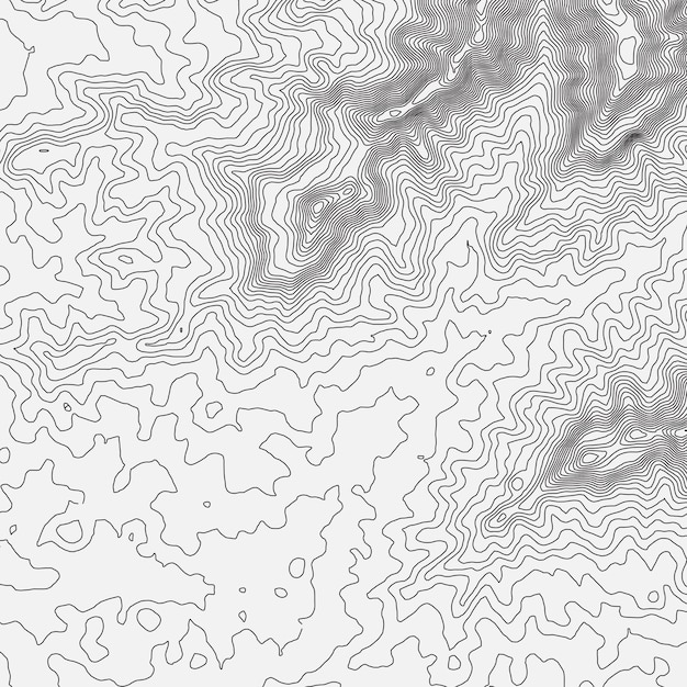 Topografisk kartbakgrunnskonsept med plass til din egen kopi. Topo-konturkartbakgrunn, vektorillustrasjon