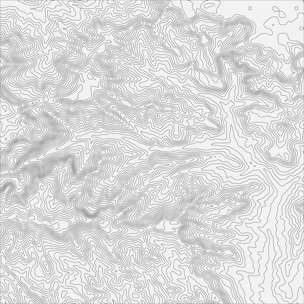 Topografisk kartbakgrunnskonsept med plass til din egen kopi. Topo-konturkartbakgrunn, vektorillustrasjon