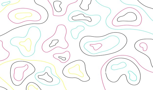 topographic map design vector