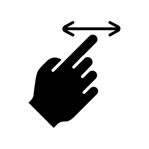 Touch pad icon Index finger doubleclick decrease increase turn rotation approximation press Scrolling click arrow sensor turn Zoom in move response time x2