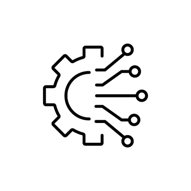 Transform icon set business fintech system vector symbol engineering skill evolution sign digital data technology icon in black filled and outlined style