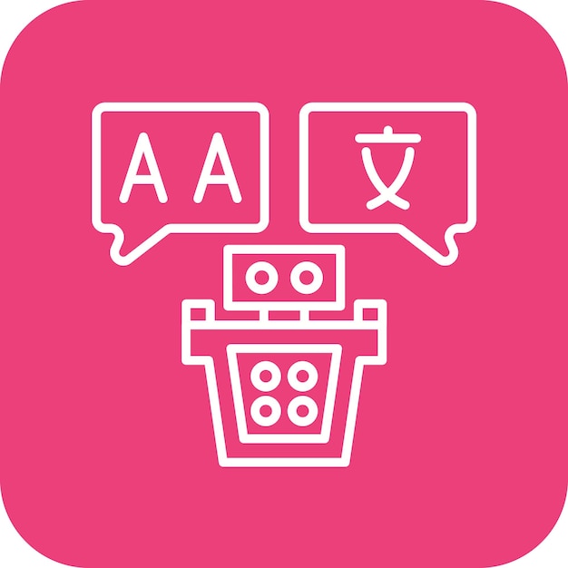 Translator icon vector image Can be used for Artificial Intelligence