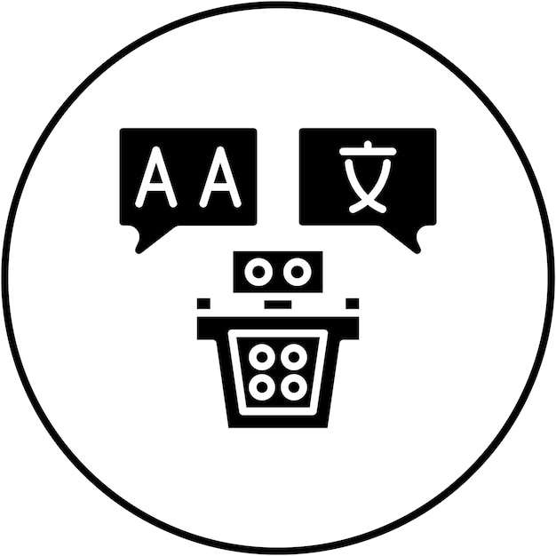 Translator icon vector image Can be used for Artificial Intelligence