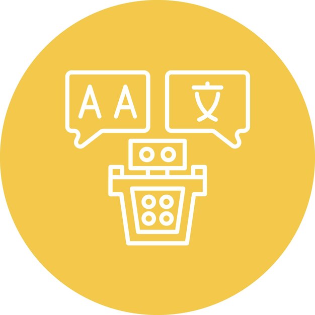 Translator icon vector image Can be used for Artificial Intelligence