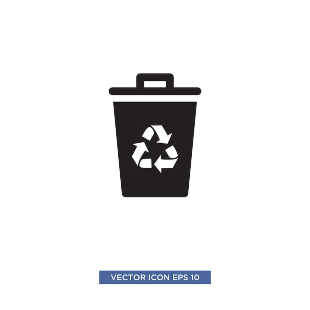Trash can icon vector illustration