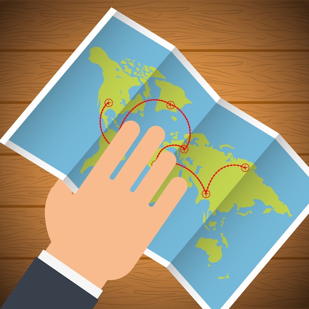 Travel Icon, Vector illustration