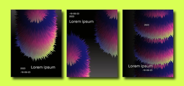 trends maximalism abstract gradient poster template