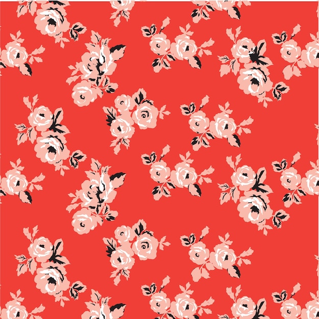 Trendy floral design, floral seamless pattern for fashion, wallpapers, print. Liberty style.
