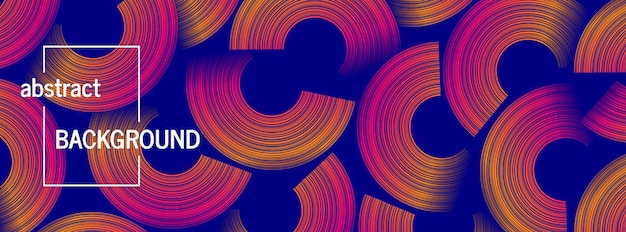 trendy geometric background with abstract circles shapes. futuristic dynamic pattern design. vector illustration