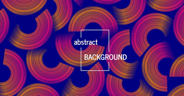 trendy geometric background with abstract circles shapes. futuristic dynamic pattern design. vector illustration