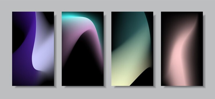 Vektor trendy gradient grainy texture soft gradient backdrop with place for text