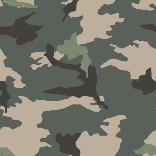 Trendy kamuflasjemønster, vektorillustrasjon. Militært trykk. Vektor-bakgrunnsbilde