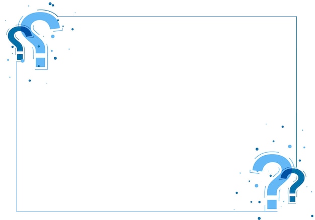 trendy question mark sign template for web help or support presentation background template eps 10