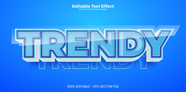 Trendy redigerbar teksteffekt i moderne trendstil