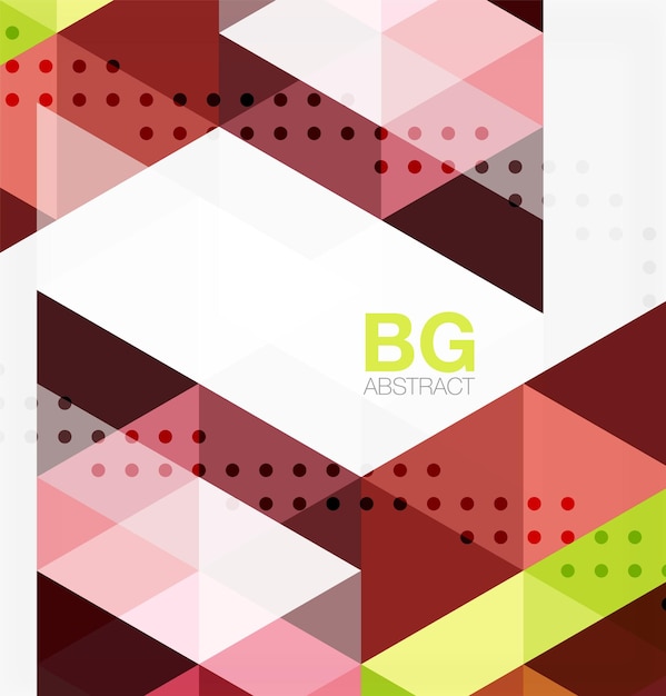 triangle modern mosaic geometric template vector template background for workflow layout diagram number options or web design