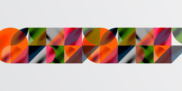 Triangles round triangles and circles techno art Vector Illustration For Wallpaper Banner Background Card Book Illustration landing page