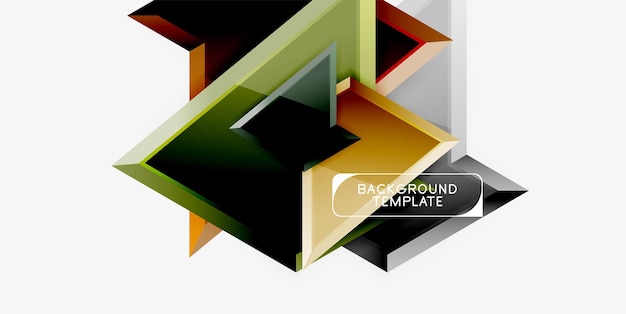 triangular low poly background design multicolored triangles vector